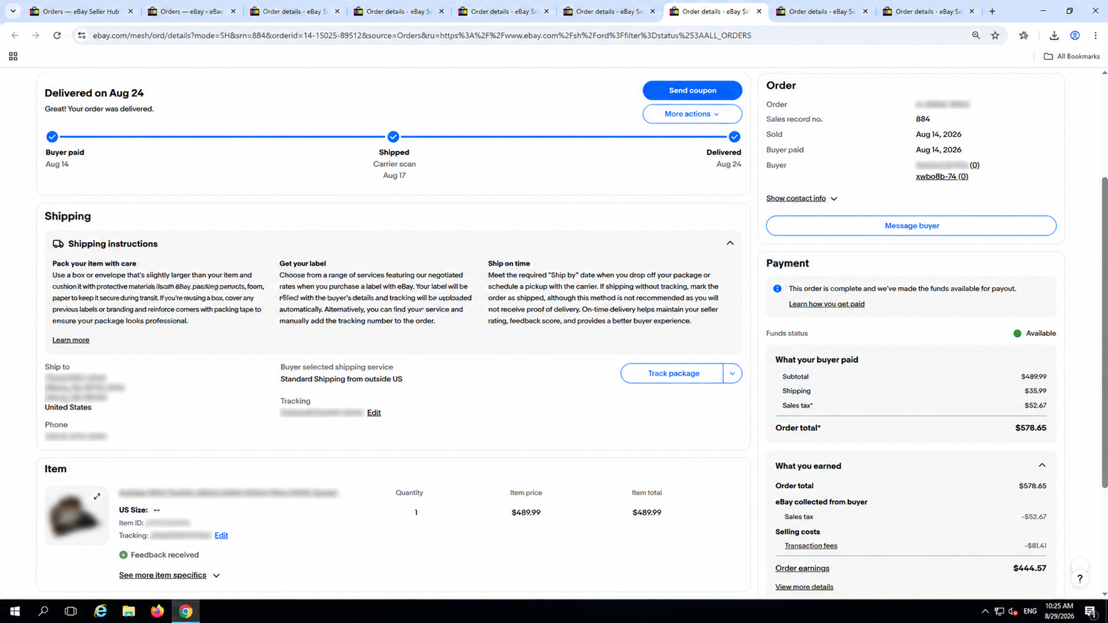2025 eBay seller performance report